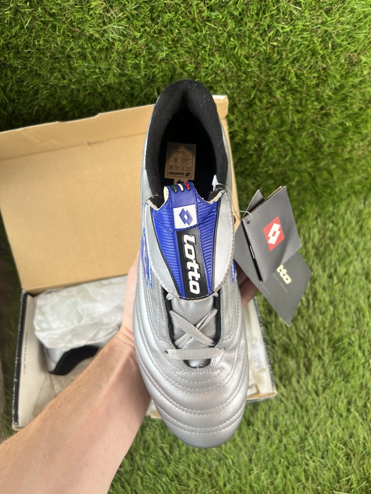 Lotto PU Campionato II 3F 2002 *NUOVISSIME* scarpe calcio uomo 10 5 UK retrò