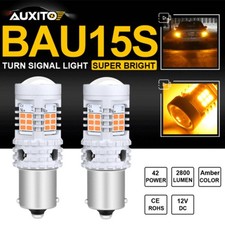 AUXITO BAU15S 7507 PY21W AMBER LED SIGNAL TURN LIGHT BULB CANBUS ERROR FREE