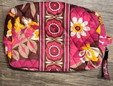 Vera Bradley Vintage Clutch Paisley Pattern Quilted Cosmetic Plastic Lining RARE