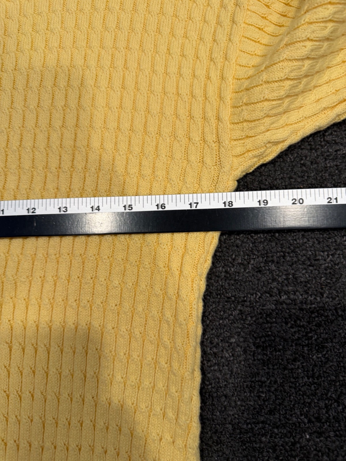 Pendleton Yellow Cable Knit Turtleneck Sweater (C… - image 4