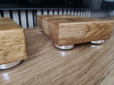 Solid Oak Handmade Speaker Stands