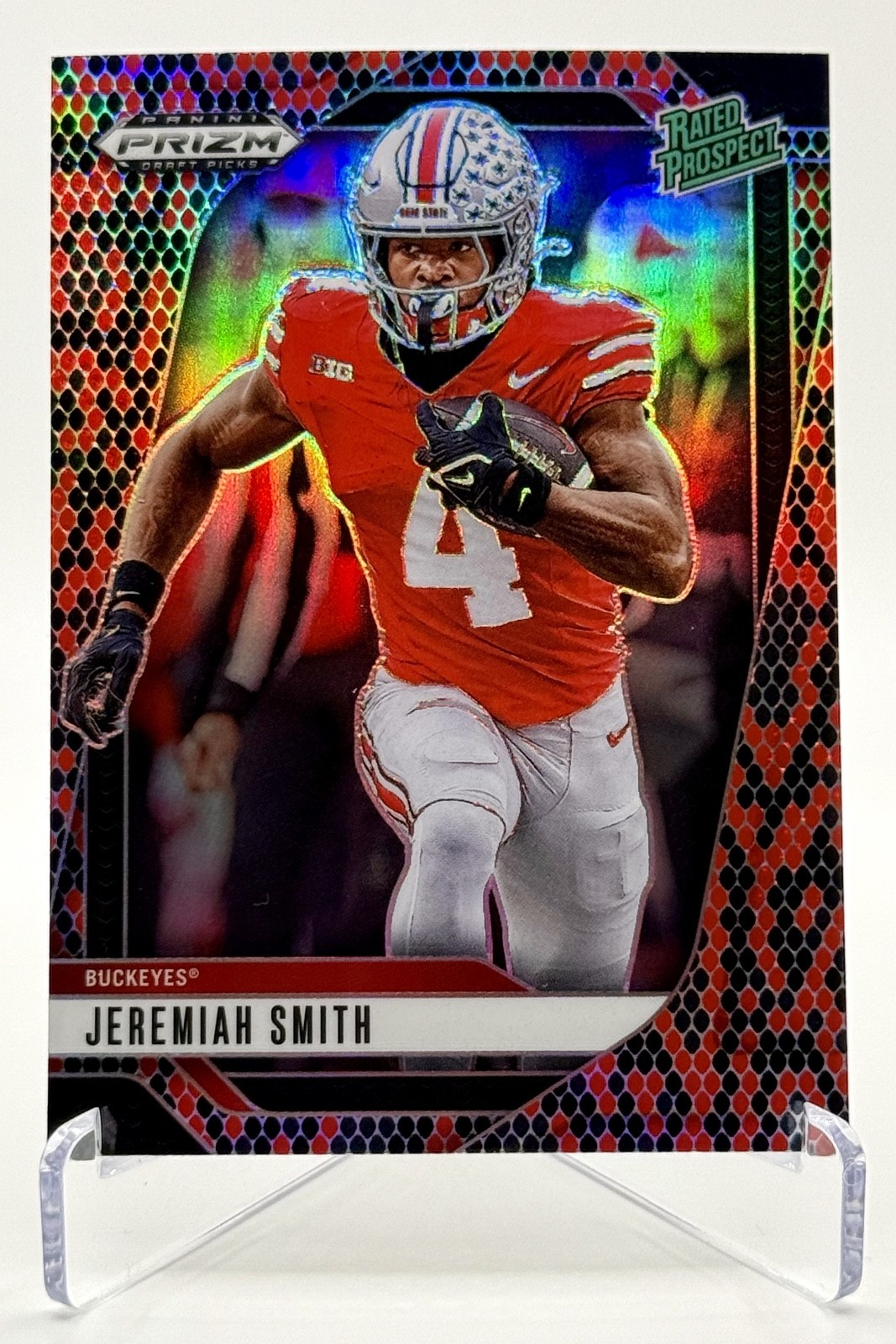 2025 Panini Prizm Draft Picks Jeremiah Smith #160 Snakeskin SSP Ohio State