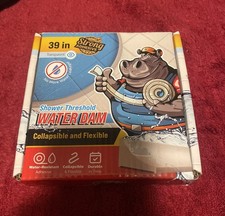 Shower Threshold Water Dam Barrier 39" - Transparent Collapsible Shower Water...