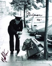 MAT IRVINE & JOHN LEESON - Doctor Who GENUINE SIGNED AUTOGRAPHS