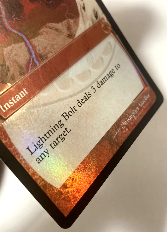 MTG Lightning Bolt (Future Sight Foil) Secret Lair Drop 0001 NM - Image 2 of 4