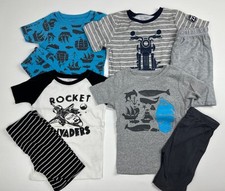 Carters Size 7 Boys Spring Summer Pajama Sets Shirt Shorts PJ
