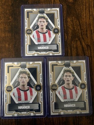 Topps Gold  Current Stars UEFA Champions League Paul Wanner PSV  3x