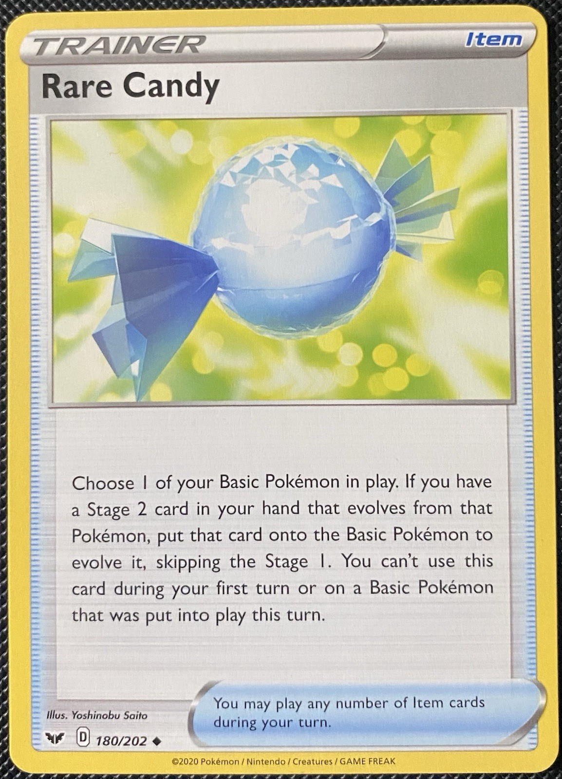 Rare Candy 180/202 Swsh01: Sword & Shield Regular - Pokémon Card