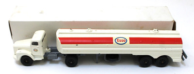 Jue Mini-Mac Scania Vabis Semi Tanker Truck Diecast 1:50 Esso Boxed 80s Brazil