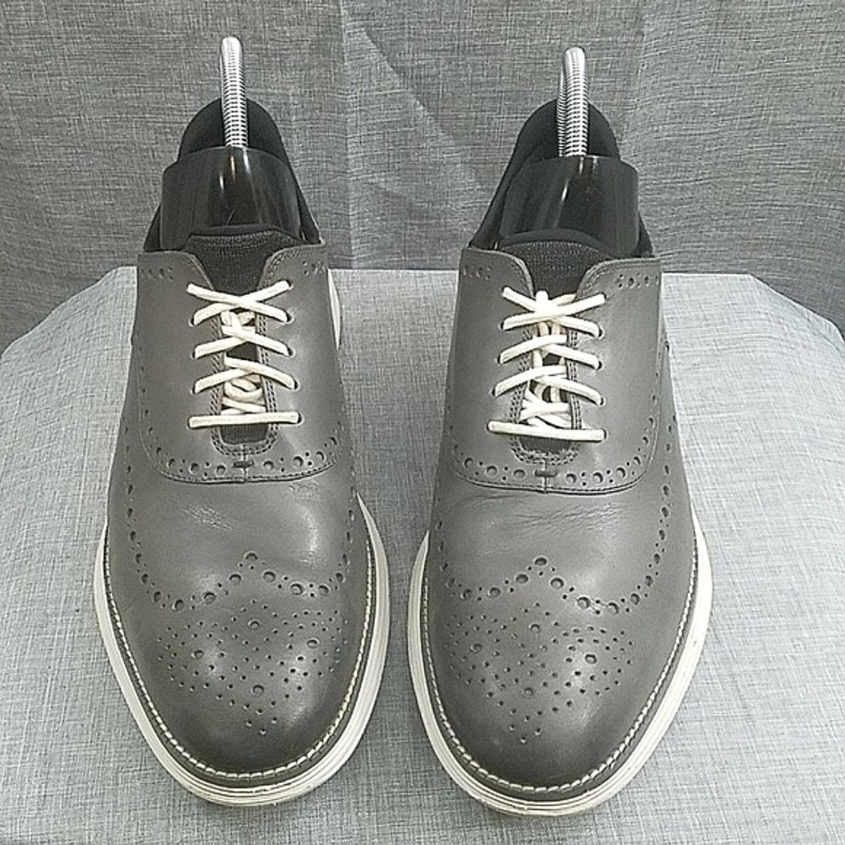 Cole Haan men\'s OriginalGrand Ultra wing tip Oxford shoe gray leather sz 13M Cole Haan men main image 4