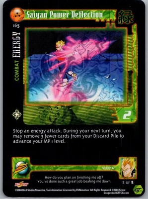 1x DBGT TCG Saiyan Power Deflection 165 Alt Foil Holo Baby Saga Score Limited