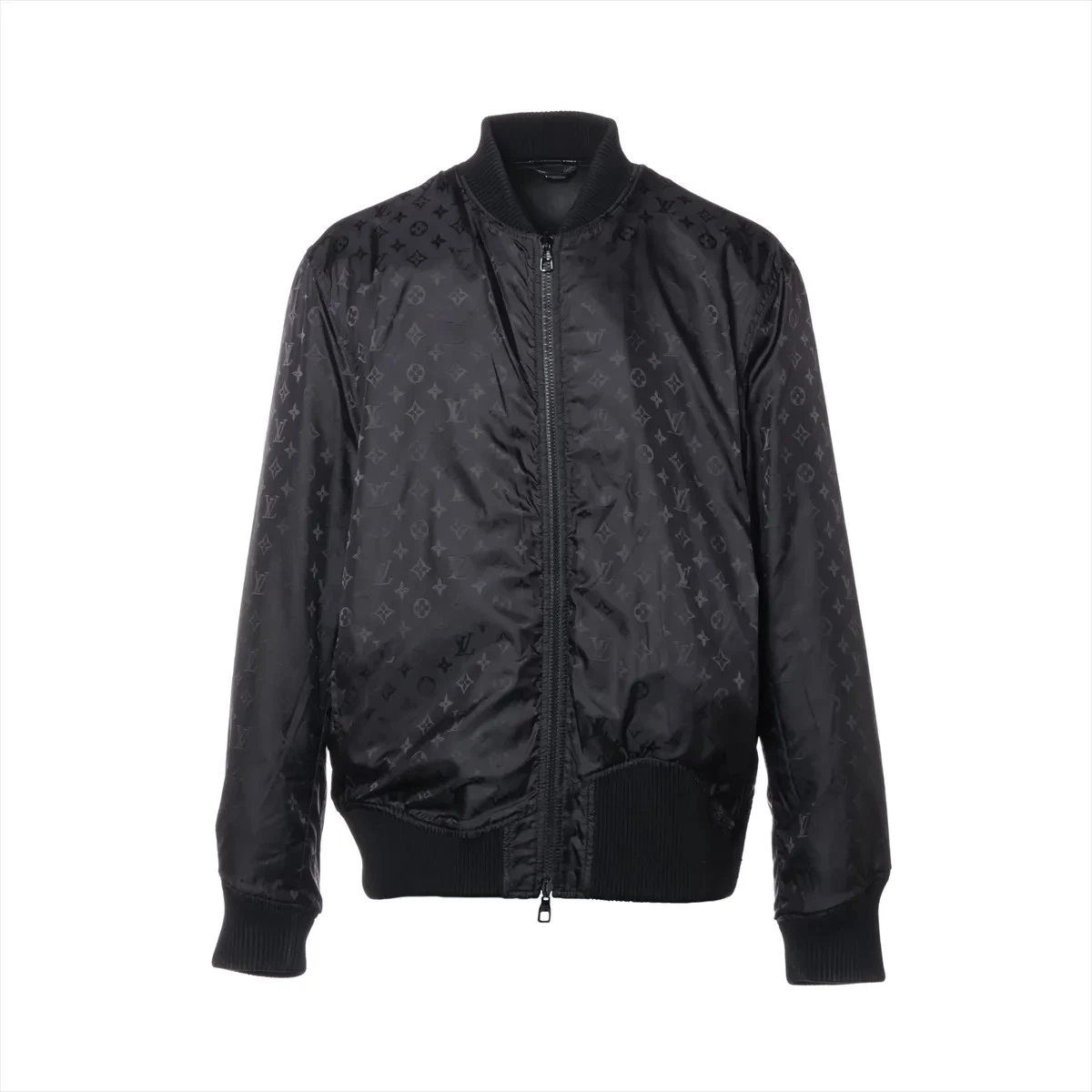 LOUIS VUITTON（LV） Louis Vuitton Blusa Pelle x Nylon 50 Uomo Nero HIL47WTKV Monogramma Reversi