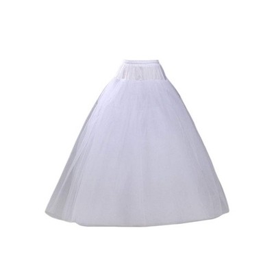 ZZALLL4 Lagen ohne Reifen langer Stil Halbrock Petticoat Brautkleid...