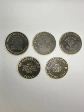 5 Brothel Tokens-Gem Saloon, Jennie’s Place, & Honest Walt’s, The Chicken Ranch
