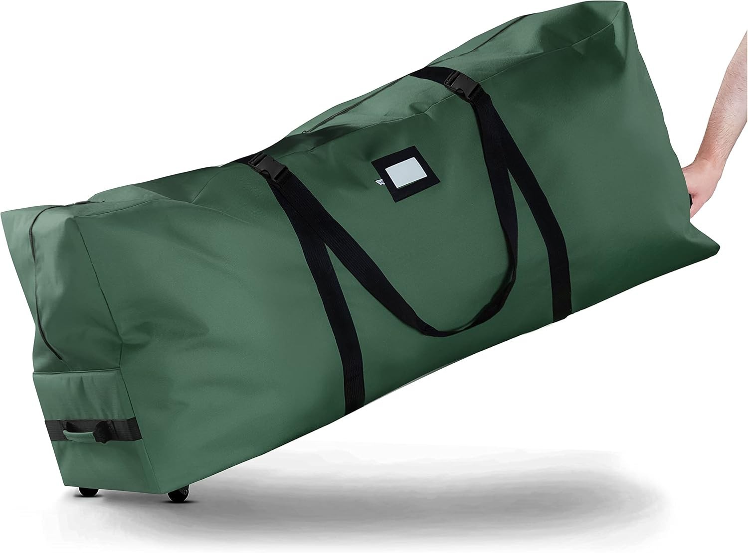 Zober Rolling Large Christmas Tree Storage Bag - 2 WHEEL. GREEN