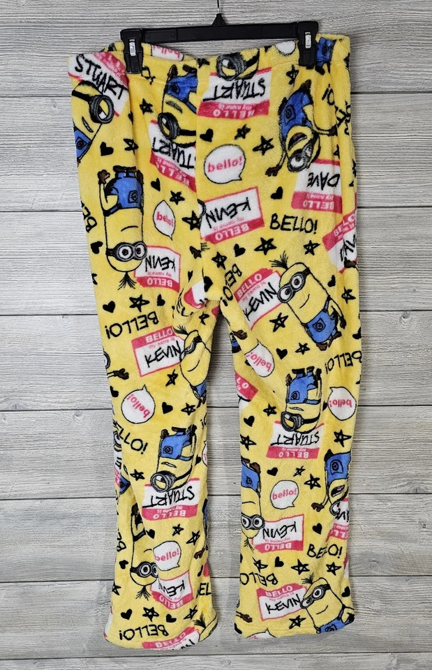 Pantalones de pijama Minions para mujer talla grande 12-14 amarillo polar Despicable Me Foto 2 de 4
