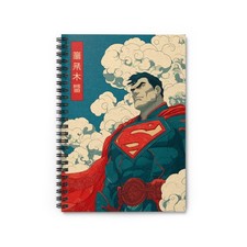 Superhero Spiral Notebook, Comic Book Lover's Journal, Gift for Kids