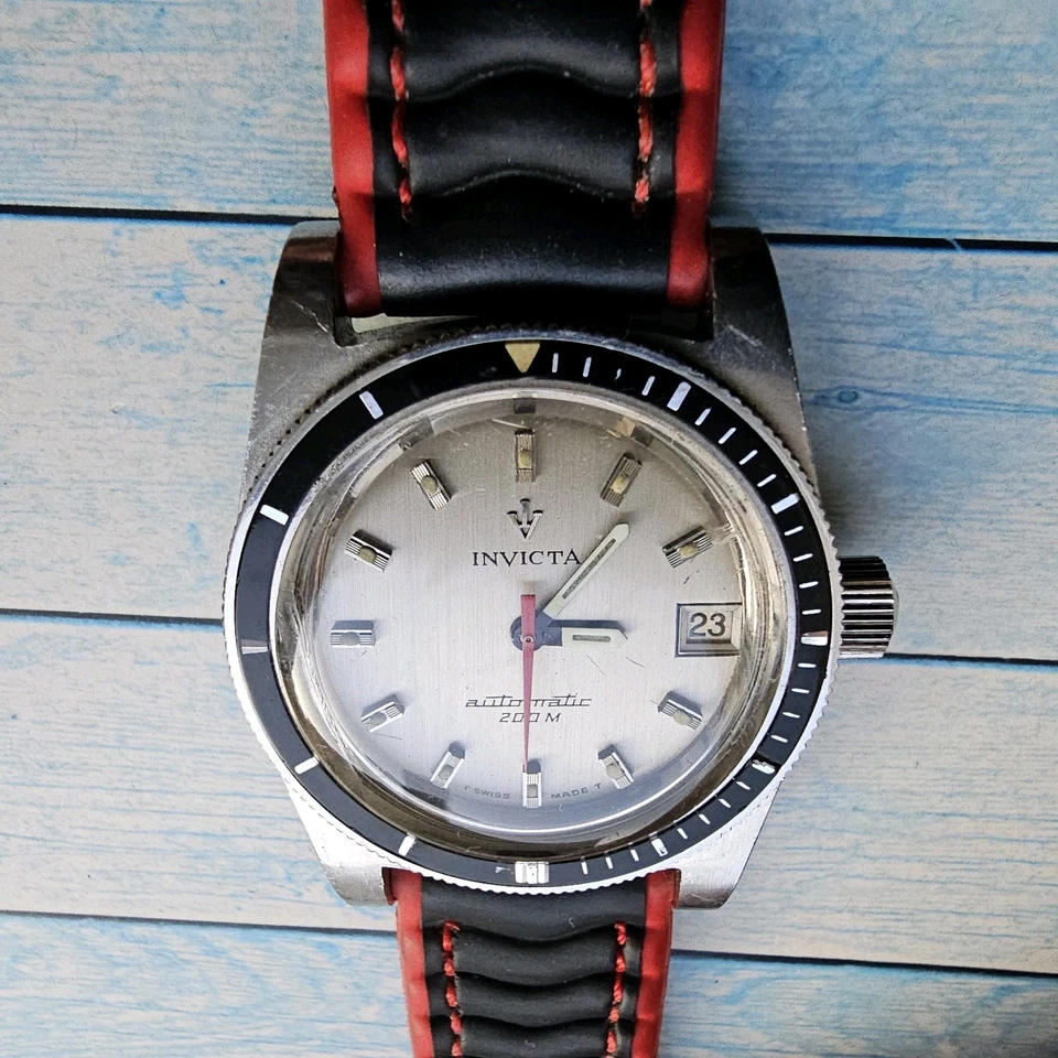 Orologio da polso da uomo vintage Invicta Automatic Diver - Immagine 4 di 4
