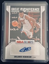 2024-25 Panini NBA HOOPS Great Significance Orlando Robinson #GS-ORH (AU)