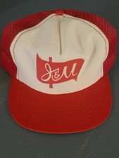 Vintage J&M Trucker Hat Cap Snapback Mesh Old Made In USA Transportation