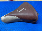 Vintage Schwinn Approved Red S Bike Bicycle Seat Saddle — photo 2
