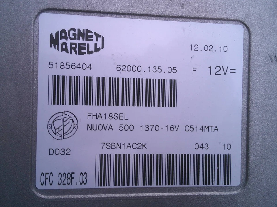 FIAT 500 Automatic Transmission Computer 51856404 CFC328F03 2010y Genuine OEM - Image 2 of 4