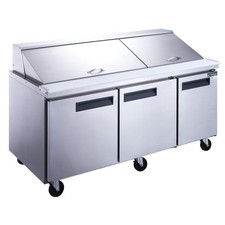 Dukers DSP72-30M-S3 72" Mega Top Salad Prep Table Refrigerator - NEW
