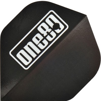 one80 Extra Strong Flight one80 Logo Schwarz Dartflight Dart Flight