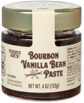 Trader Joe's Bourbon Vanilla Bean Paste Extract 4oz Jar Exp 4/10/27 Sealed New!