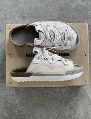 nike sandals beige
