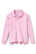 Land Ends Big Kids Long Sleeve Interlock Polo