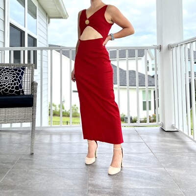 slim fit dress slacks Adoria Sequin Cut Out Maxi Dress / Gold | Meshki