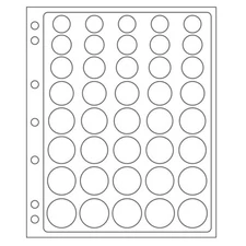 Lighthouse Grande Encap Coin Capsules Pages For Euro Sets 2 Clear Capsule Pages