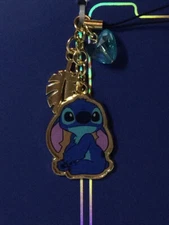 NEW DISNEY STITCH PHONE CHARM BAG BACKPACK KEYRING CHARM ZIP PULL LILO PRIMARK