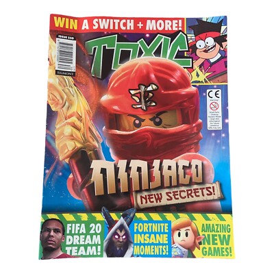 Kids TOXIC gaming magazine. 2019 issue 330. Ninjago new secrets. Fortnite. Fifa 