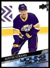 2020-21 UPPER DECK YOUNG GUNS Austin Strand Rookie Los Angeles Kings #722 R114