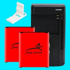 Large Capacity 2x 2620mAh Lithium Battery Charger for Samsung Galaxy J1 SM-S777