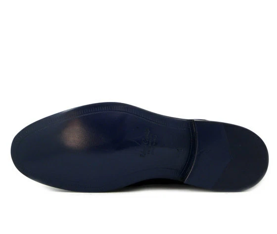 Scarpe Uomo Eleganti 44 Derby in Pelle Nappa Nero Pianta Larga MADE IN ITALY - Immagine 4 di 4