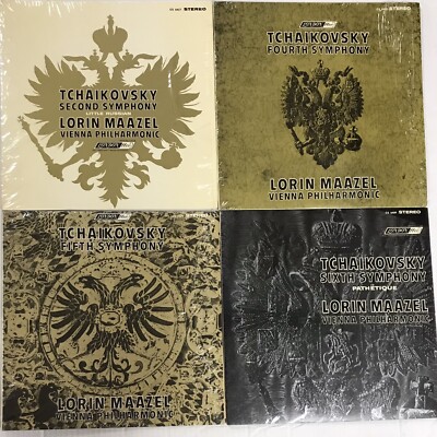 Tchaikovsky Symphonies 4 LP Lot Lorin Maazel Vienna Phil NM London FFRR CLA 483