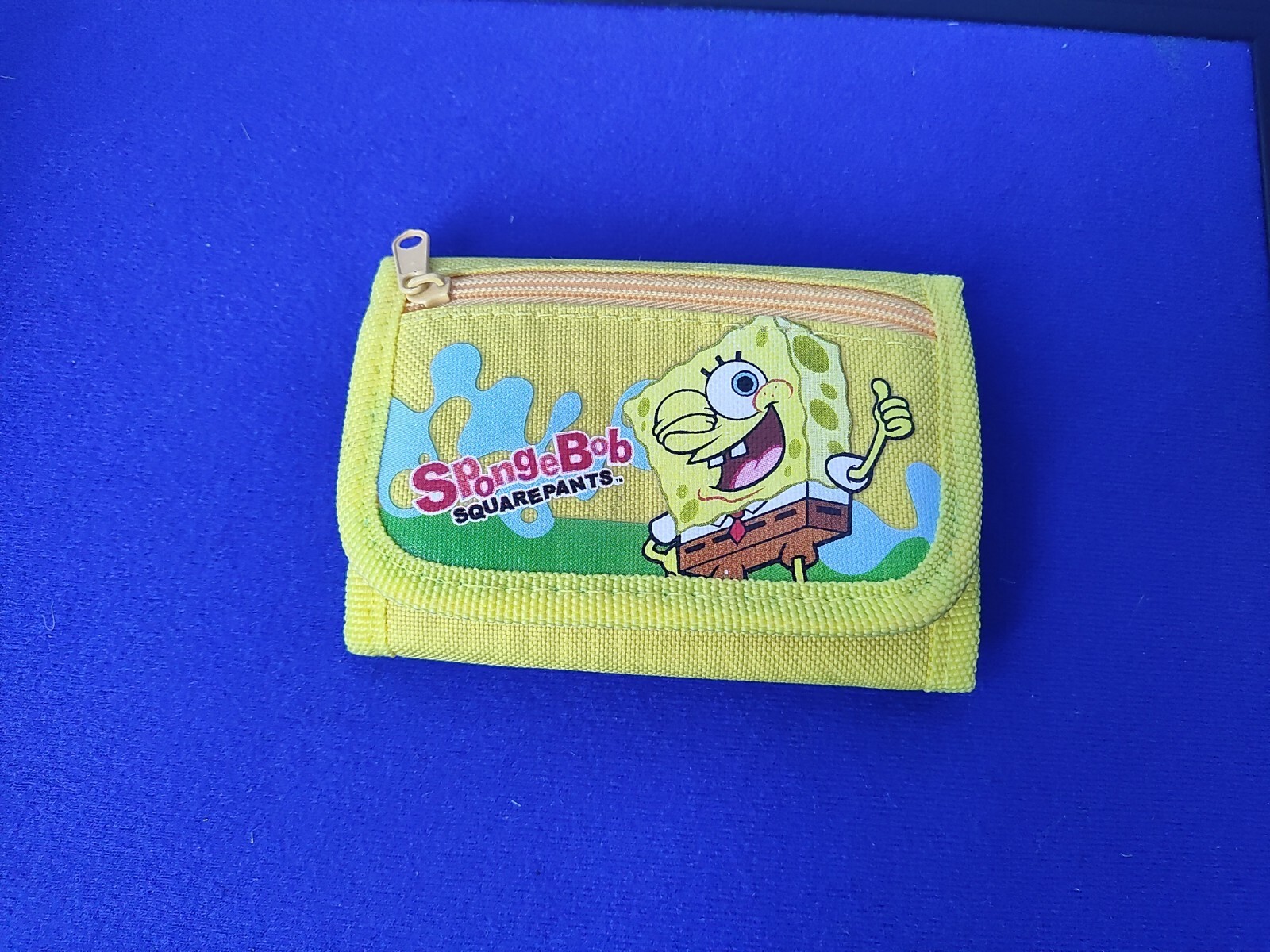 2010 Viacom Nickelodeon SpongeBob SquarePants Canvas Trifold Wallet New ...