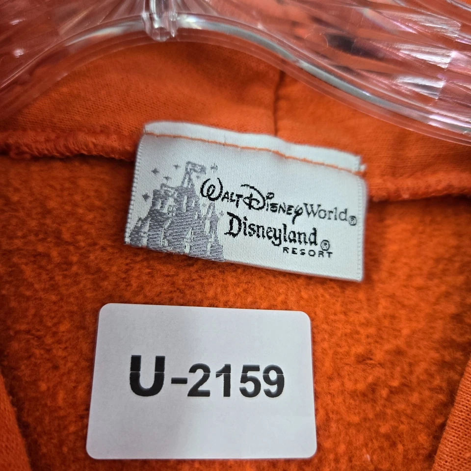 VINTAGE Disneyland Resort Women Sweatshirt S Orange Hoodie Tigger Dont Rattle - Image 2 of 4