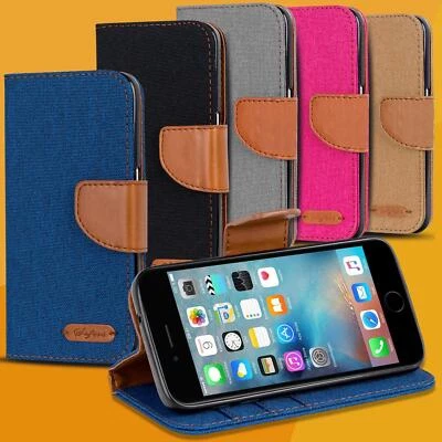 Schutzhülle für Apple iPhone Hülle Flip Case Handy Tasche Klapphülle Book Cover - Bild 1 von 4