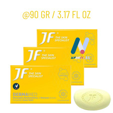 JF Dermamed Cleanser Sulfur Bar Soap Salicylic Anti-Itch Moist Healthy Skin 3Pcs