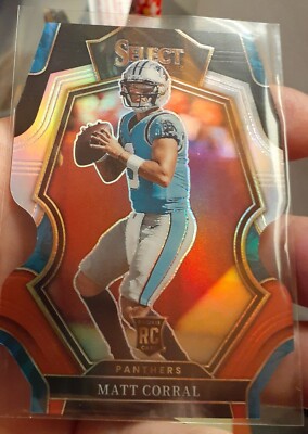 2022 Panini Select Premier Silver Prizm Die-Cut Matt Corral #115 Rookie RC