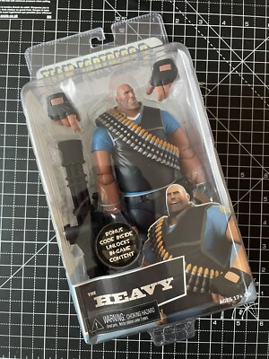Rare Officially Licensed NECA Team Fortress 2 TF2 Blue Heavy