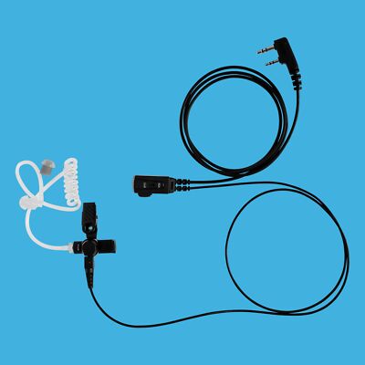 Single Wire Clear Coil Tube Earpiece PTT VOX Mic for Wouxun KG-UV66 KG-UV8D