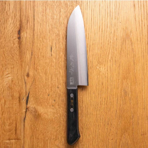 [NEW] SAKAI JIKKO Cutlery Molybdenum Steel Santoku Knife 165mm LTD From JAPAN