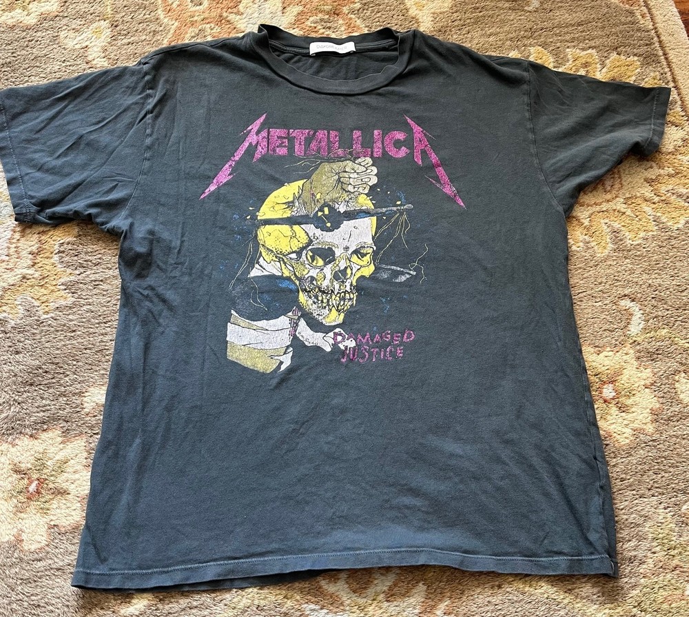 Metal Rock Gray T-Shirt - METALLICA 