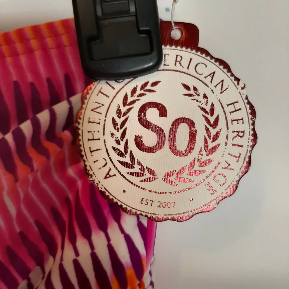 NUEVO CON ETIQUETAS SO XS Tankini Traje de Baño Sin Tirantes Traje de Baño Separado SOLO PARTE SUPERIOR Rosa Naranja Foto 4 de 4