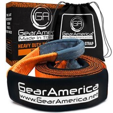 GearAmerica Tow Strap 3" x 20' Heavy Duty Tree Saver Winch Strap 35,053 lbs B...
